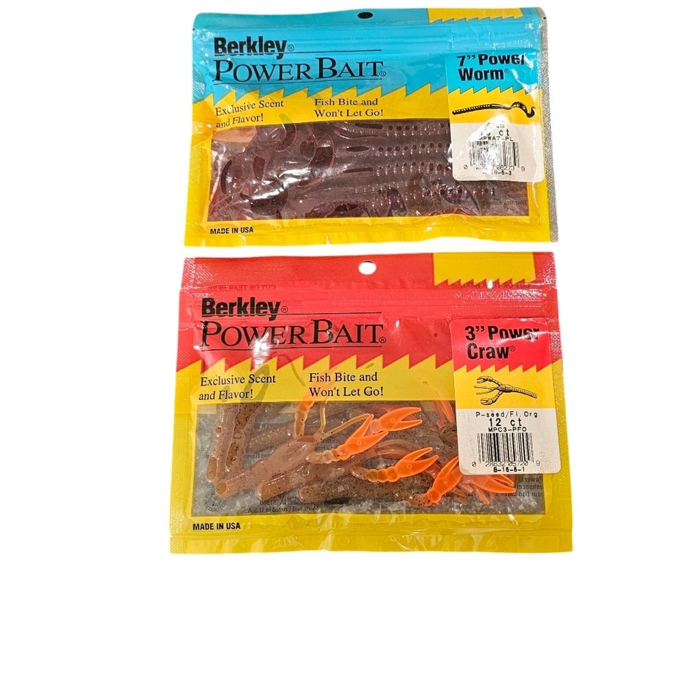 Blue and Orange Fishing Lure Set with Eye-Catching Packaging